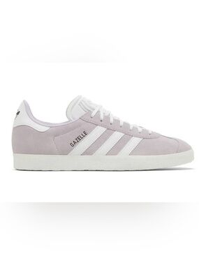 adidas Women's Light‎ lavender Suede Sneakers with white Stripes